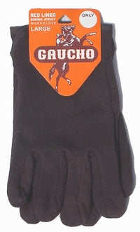 Gloves - Brown Jersey