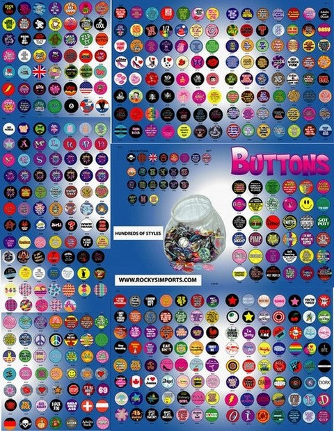 Rockeys Imports - Mini Buttons - Funny – Rocky's Imports
