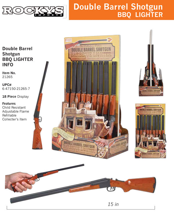 Utility Lighter - Double Barrel Shotgun