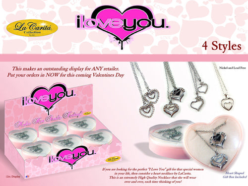 Necklace - Double Heart