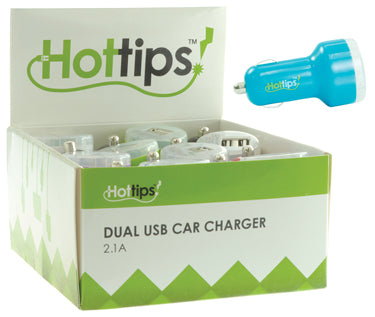 Hottips - 2.1 Dual USB Car Charger