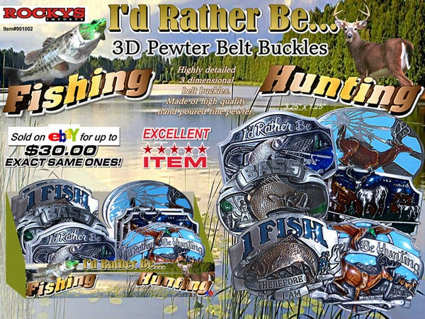 Belt Buckle - Hunting Fishing