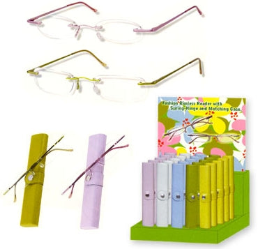 Reading Glasses - Pastel Leather