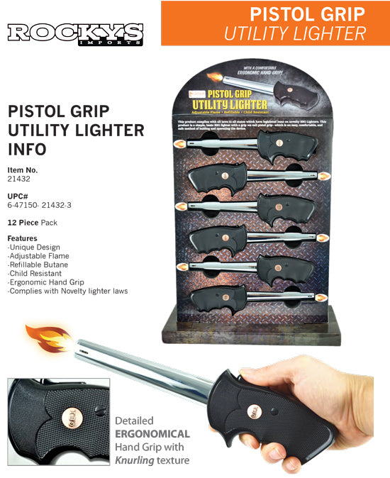 Utility Lighter - Pistol Grip