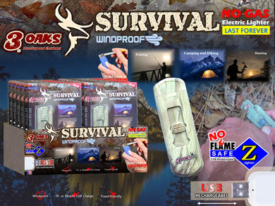 Camo USB Electronic Survival Lighter